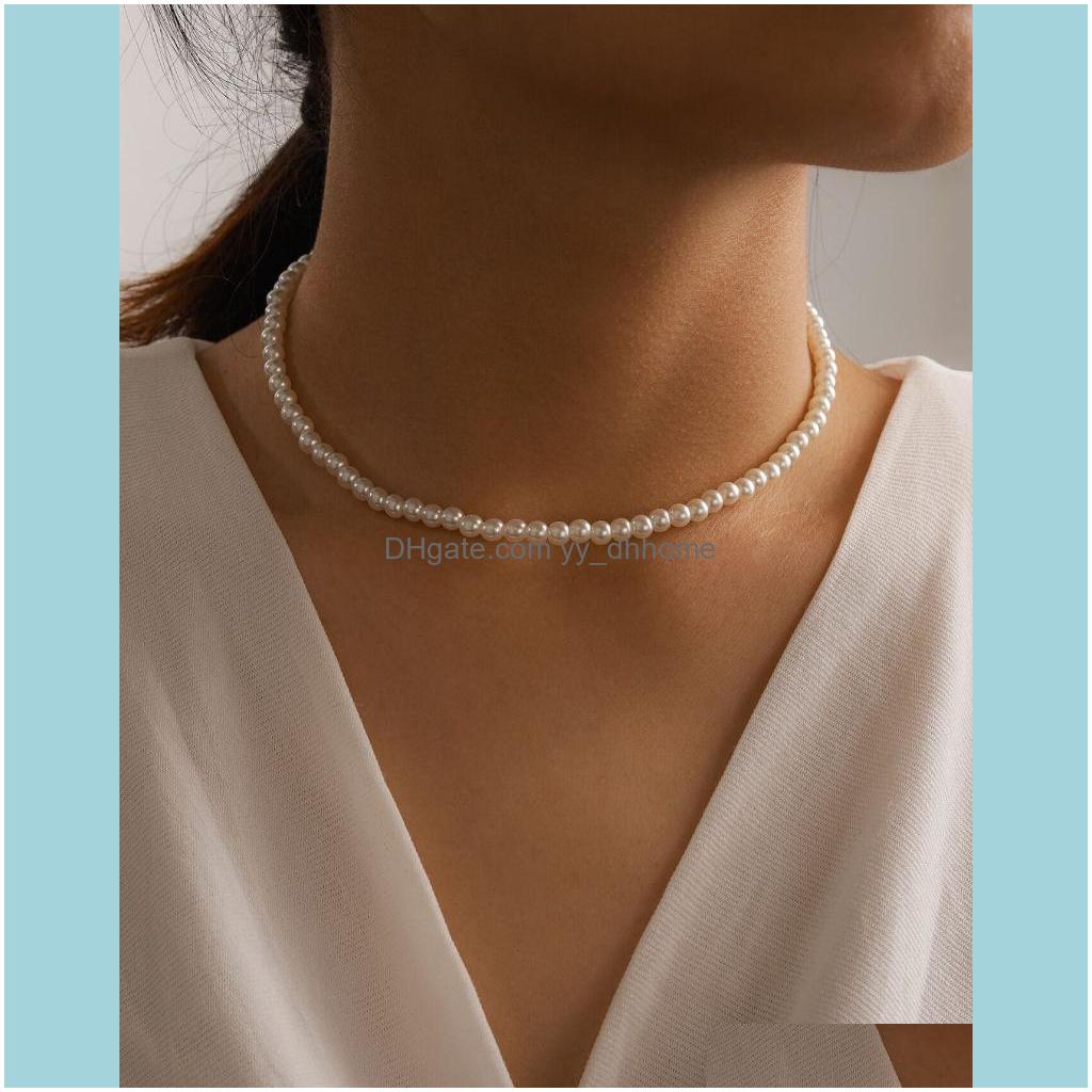 Necklaces & Pendants Jewelryelegante Wei Imitation Perle Halsband Halskette Runde Hochzeit Fr Frauen Charme Schmuck Chokers Drop Delivery 20
Necklaces & Pendants Jewelryelegante Wei Imitation Perle Halsband Halskette Runde Hochzeit Fr Frauen Charme Schmuck Chokers Drop Delivery 20