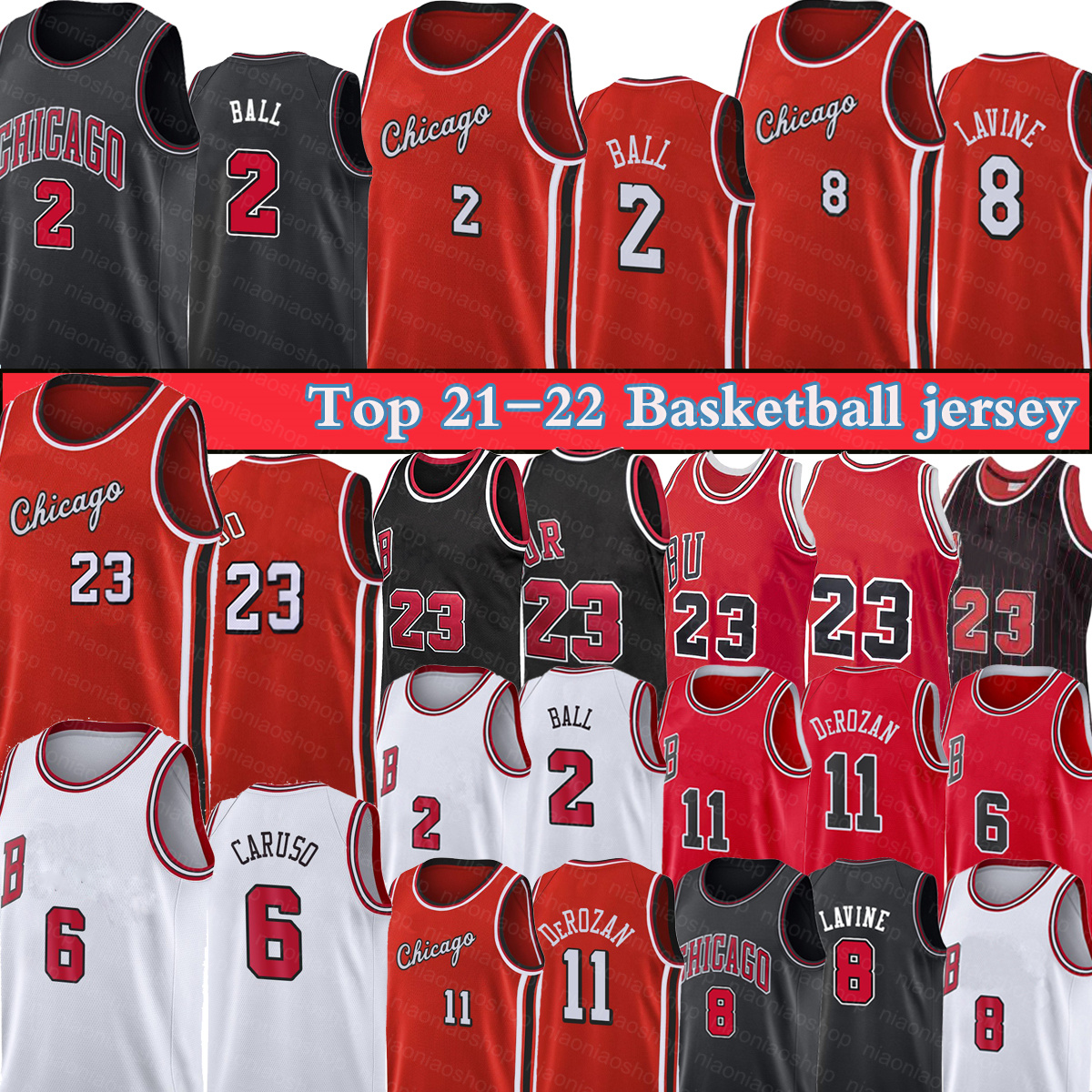 23 Michael Lonzo 2 Ball Basketball Jerseys DeMar 11 DeRozan Retro Zach 8 LaVine Jersey Alex 6 Caruso Men T-shirt 75th Anniversary Chicagos Jersey Bull
23 Michael Lonzo 2 Ball Basketball Jerseys DeMar 11 DeRozan Retro Zach 8 LaVine Jersey Alex 6 Caruso Men T-shirt 75th Anniversary Chicagos Jersey Bull