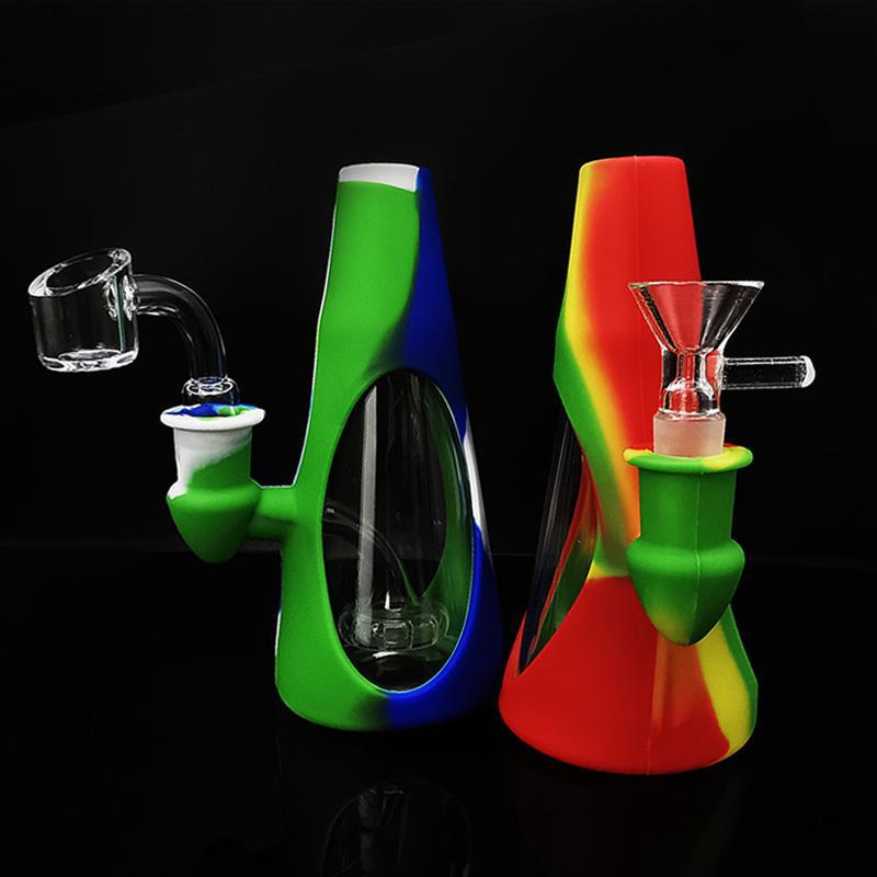 Smoking Pipes Creativity 6'' Cone-shape Water Pipe Glass Bong Glass with Silicone Beaker Tobacco Dab Rig Hookah for Wax Oil Rigs TX-160
Smoking Pipes Creativity 6'' Cone-shape Water Pipe Glass Bong Glass with Silicone Beaker Tobacco Dab Rig Hookah for Wax Oil Rigs TX-160