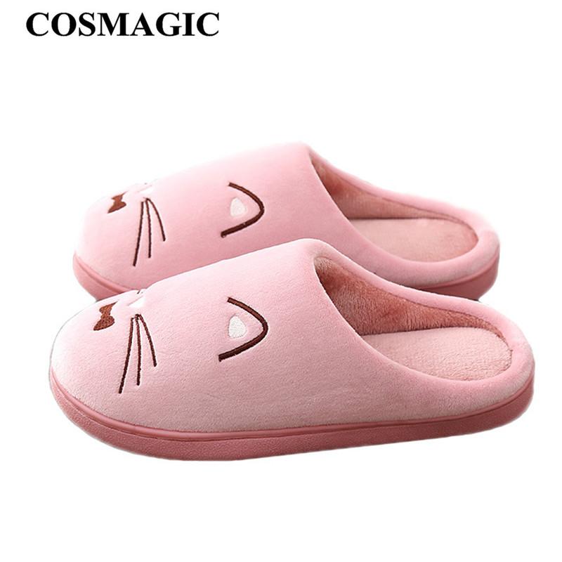 Slippers COSMAGIC 2021 Winter Women Indoor Slipper Keep Warm Cartoon Cat Non-slip House Floor Bedroom Unisex Plush Shoe, Black
Slippers COSMAGIC 2021 Winter Women Indoor Slipper Keep Warm Cartoon Cat Non-slip House Floor Bedroom Unisex Plush Shoe, Black
