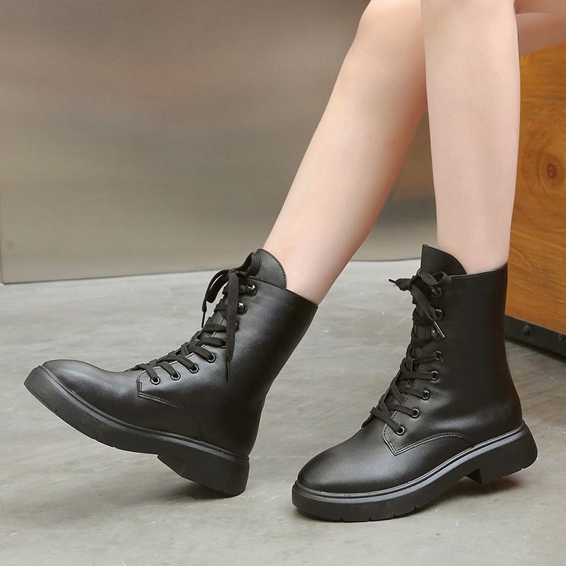 Fashion Ankle Boots For Women Shoes Woman Solid Black Leather Winter Lace Up Snow Female
Fashion Ankle Boots For Women Shoes Woman Solid Black Leather Winter Lace Up Snow Female