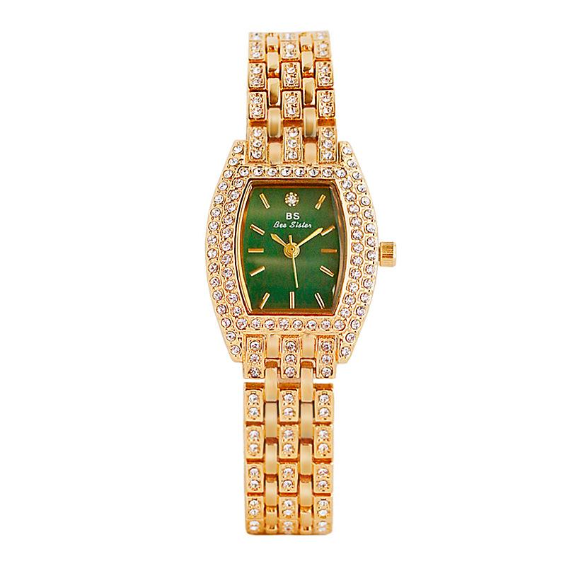 Wristwatches BS 1595 Small Chain Full Rhinestone Strap Quartz Simple Ladies Watch Waterproof Women Elegant Dress, Gold
Wristwatches BS 1595 Small Chain Full Rhinestone Strap Quartz Simple Ladies Watch Waterproof Women Elegant Dress, Gold