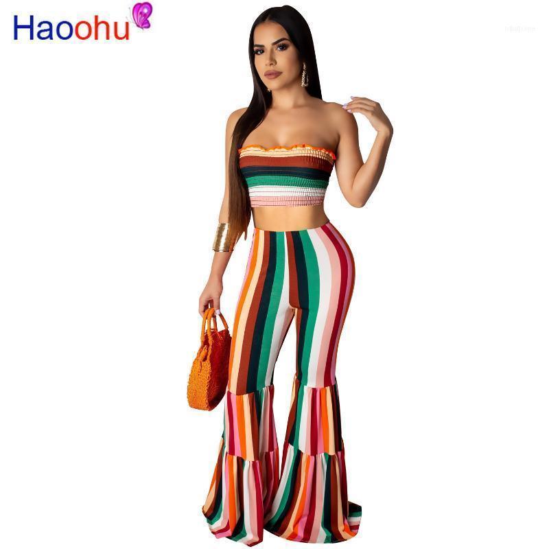 Striped Two Piece Set Summer Clothes For Women Strapless Crop Top And Flare Pant Suit Sexy 2 Outfits Matching Sets Women's Tracksuits, Gray
Striped Two Piece Set Summer Clothes For Women Strapless Crop Top And Flare Pant Suit Sexy 2 Outfits Matching Sets Women's Tracksuits, Gray