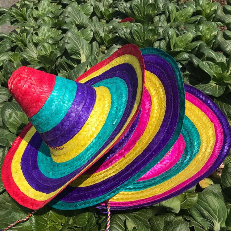Party Hats Outdoor Mexican Style Straw Colorful Edges Gift All Seasons Men Women Decorative Wide Brim Kids Random Color Supplies
Party Hats Outdoor Mexican Style Straw Colorful Edges Gift All Seasons Men Women Decorative Wide Brim Kids Random Color Supplies