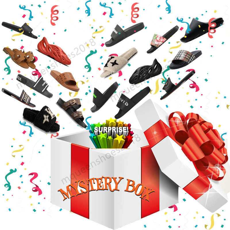 Mystery Box Mens Womens Slipper Luxury Designer Slide Wool Slippers Surprise Gift Pack Basketball Shoes Casual Sneakers Running Trainer Runner Embroider Sandals, Box 1
Mystery Box Mens Womens Slipper Luxury Designer Slide Wool Slippers Surprise Gift Pack Basketball Shoes Casual Sneakers Running Trainer Runner Embroider Sandals, Box 1