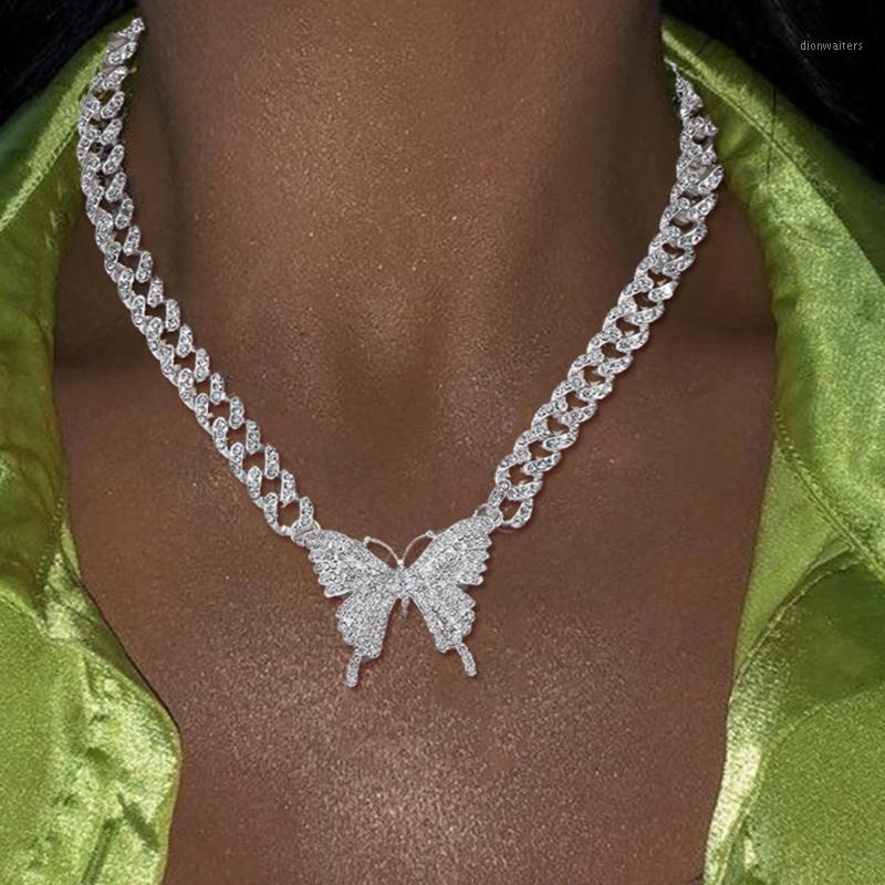 Hip Hop Cuban Link Chain Butterfly Necklace Iced Out For Women Men Miami Rhinestone Curb Bling Baguette Punk Choker Neck Thick Chains
Hip Hop Cuban Link Chain Butterfly Necklace Iced Out For Women Men Miami Rhinestone Curb Bling Baguette Punk Choker Neck Thick Chains