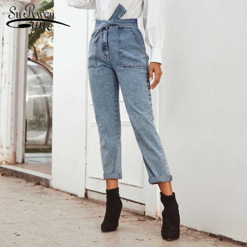 High Waist Jeans Woman Casual Women Jeans Autumn Straight Denim Trousers Blue Vintage Loose Office Lady Clothes 10520 210527
High Waist Jeans Woman Casual Women Jeans Autumn Straight Denim Trousers Blue Vintage Loose Office Lady Clothes 10520 210527