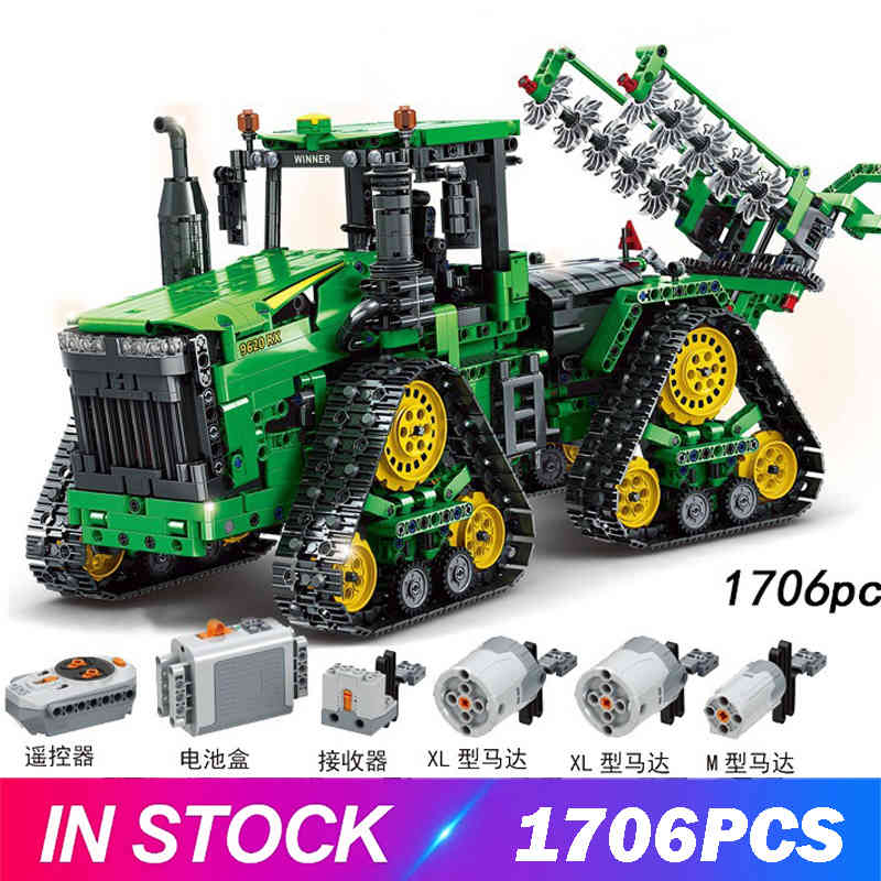 City High Tech Series The RC Track Remote-control caterpillar Track Tractors Model Building Block Educational Toys Kids Gifts X0503
City High Tech Series The RC Track Remote-control caterpillar Track Tractors Model Building Block Educational Toys Kids Gifts X0503