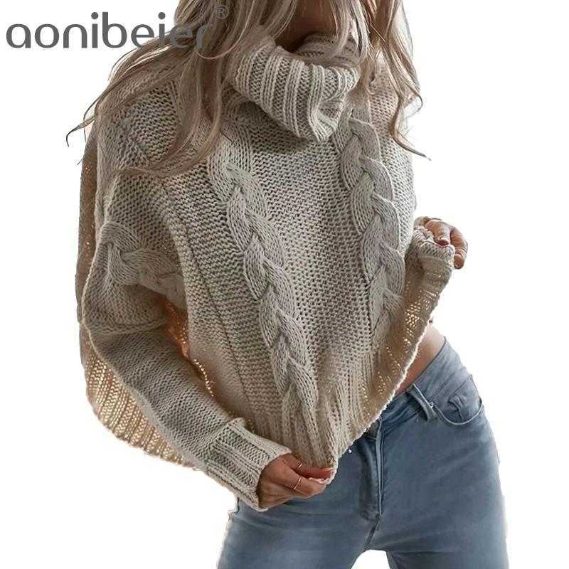 Aonobeier Knit Twist Sweater Turtleneck Sweater Autumn Winter Ladies Long Sleeve Pullover Loose Casual Female Jumper 210604, Grey
Aonobeier Knit Twist Sweater Turtleneck Sweater Autumn Winter Ladies Long Sleeve Pullover Loose Casual Female Jumper 210604, Grey
