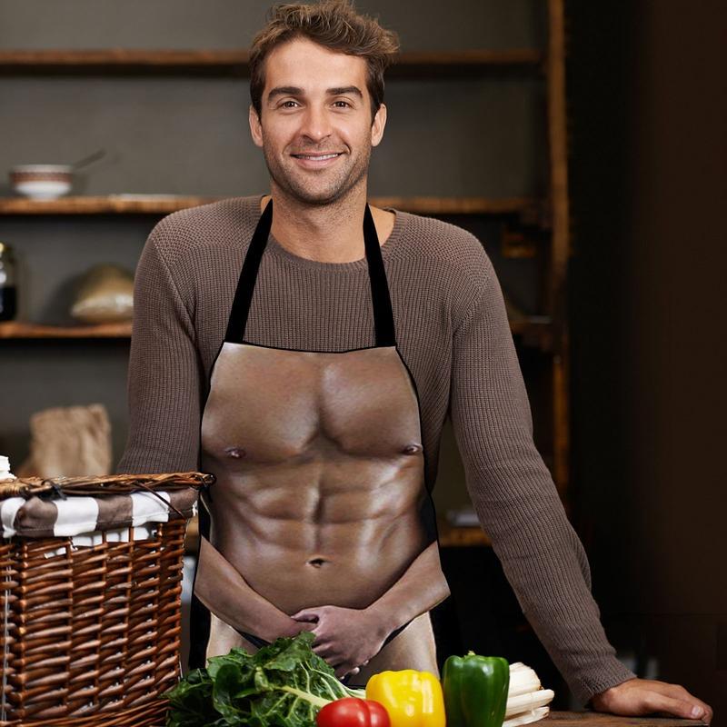 1cs Sexy Muscular Man Kitchen Apron Creative Valentine's Day Gift Aprons For Men Women Baking Accessories
1cs Sexy Muscular Man Kitchen Apron Creative Valentine's Day Gift Aprons For Men Women Baking Accessories