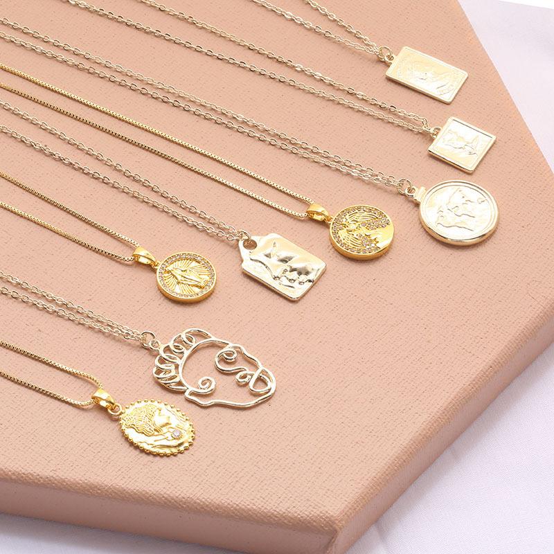 Pendant Necklaces European And American Hip-hop Religious Micro-embossed Unisex Gold Necklace Produced Sold 2021, Silver
Pendant Necklaces European And American Hip-hop Religious Micro-embossed Unisex Gold Necklace Produced Sold 2021, Silver