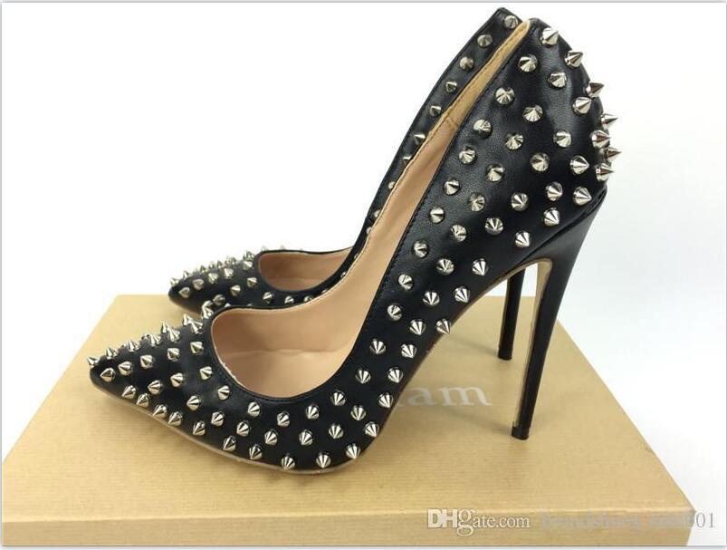 Classic Christians women red bottom shoe pumps Rivets high heels peep toe Stiletto dress shoes platform patent leather rose silver plus, Black/silver
Classic Christians women red bottom shoe pumps Rivets high heels peep toe Stiletto dress shoes platform patent leather rose silver plus, Black/silver
