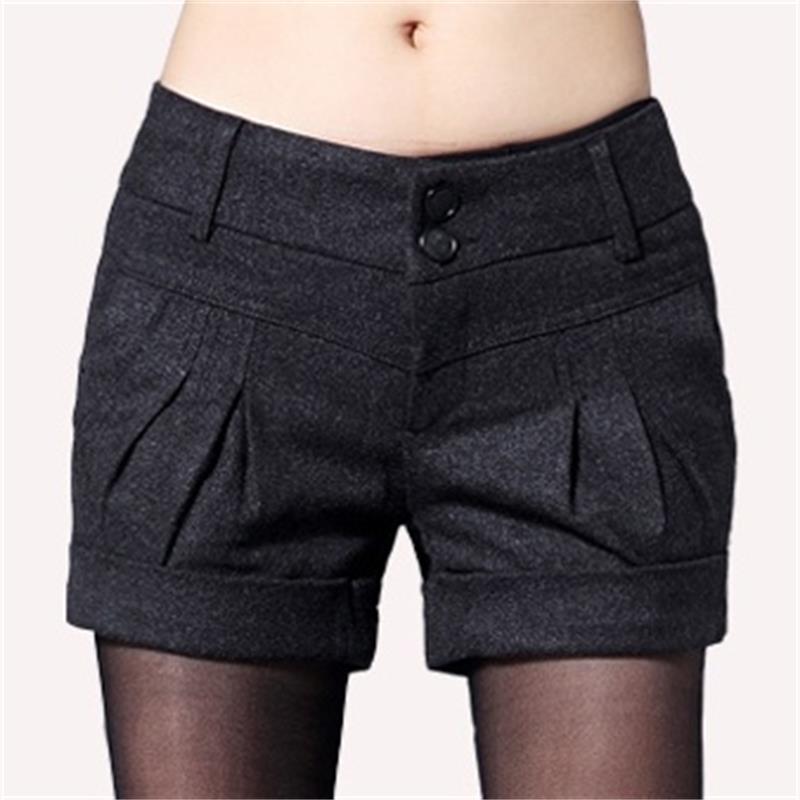 Women's Autumn And Winter Casual Loose A Shorts Large Size High Waist Wide Leg Wild Boots