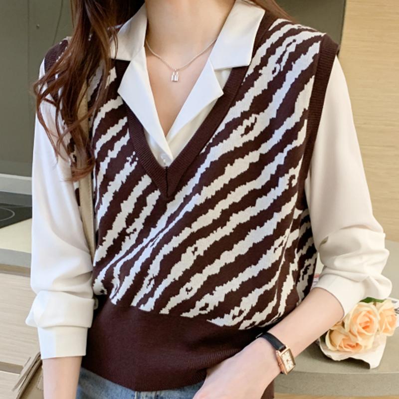 Women's Sweaters Woman Autumn 2021 Women Sweater Vest Sleeveless V-Neck Striped Pullover Womens Tops Femme F159, Black
Women's Sweaters Woman Autumn 2021 Women Sweater Vest Sleeveless V-Neck Striped Pullover Womens Tops Femme F159, Black