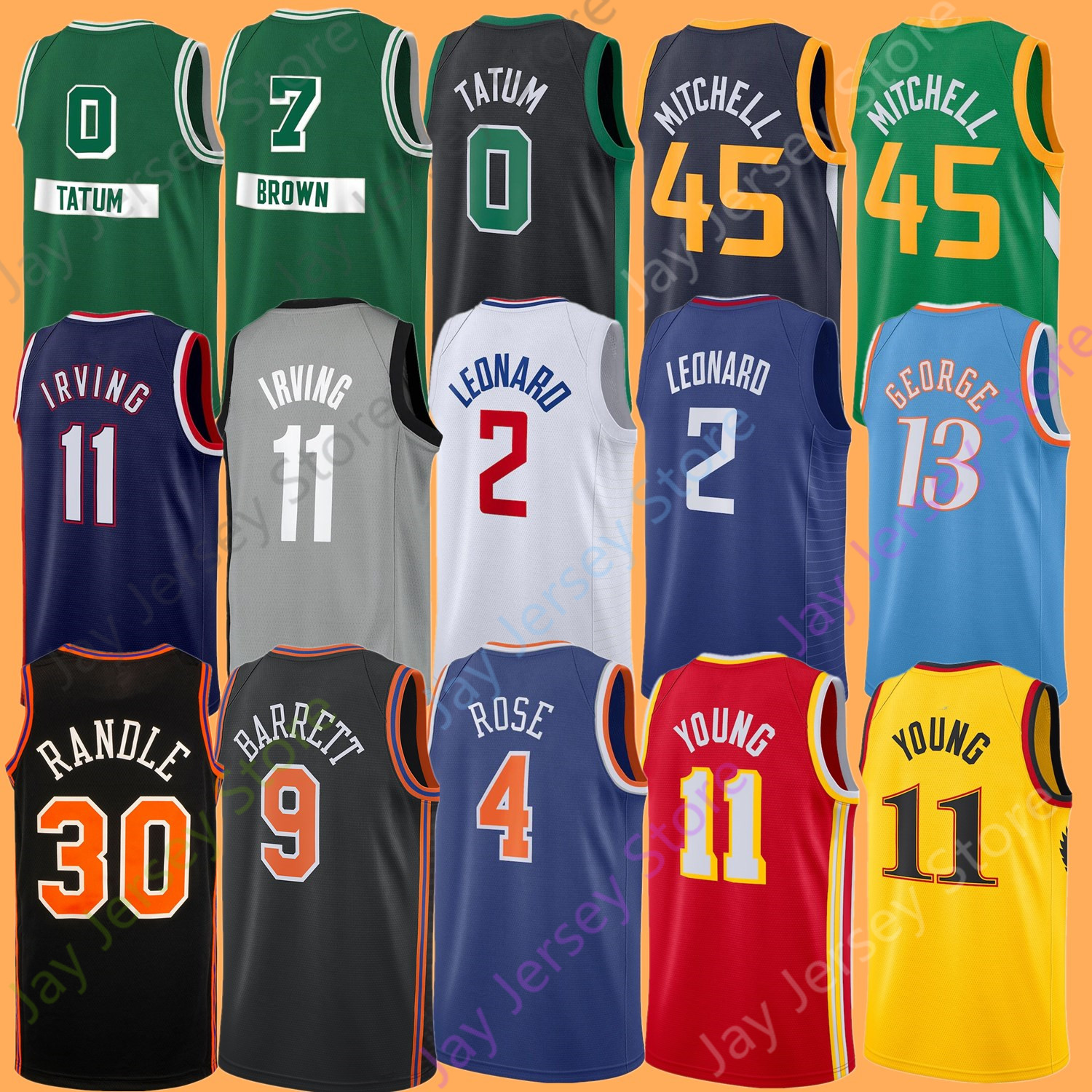 Jayson Tatum Jersey 2022 City Donovan Mitchell Kawhi Leonard Paul George Kyrie Irving Trae Young Derrick Rose RJ Barrett Julius Randle, Pic
Jayson Tatum Jersey 2022 City Donovan Mitchell Kawhi Leonard Paul George Kyrie Irving Trae Young Derrick Rose RJ Barrett Julius Randle, Pic