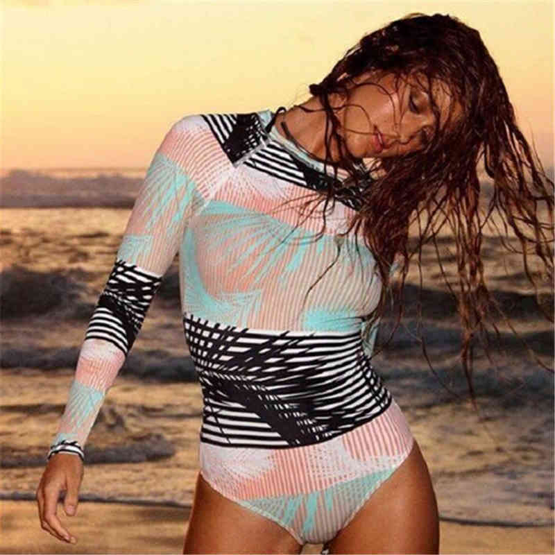 Sexy One Piece Long Sleeve Monokini Push up Geometrical Print Bikini Women Surfing Swimwear Swimsuit Bathing Suit, White;black
Sexy One Piece Long Sleeve Monokini Push up Geometrical Print Bikini Women Surfing Swimwear Swimsuit Bathing Suit, White;black