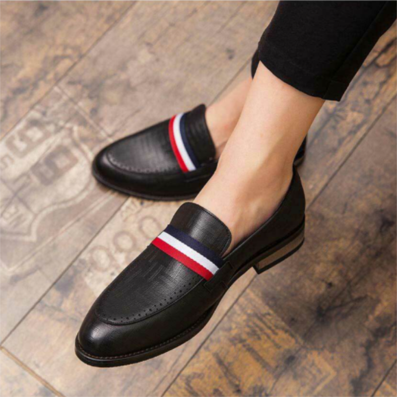 Mens Handmade PU Black Ribbon Decoration Loafers Trendy Fashion High Quality Everyday All-match Business Casual Shoes 1KB017
Mens Handmade PU Black Ribbon Decoration Loafers Trendy Fashion High Quality Everyday All-match Business Casual Shoes 1KB017