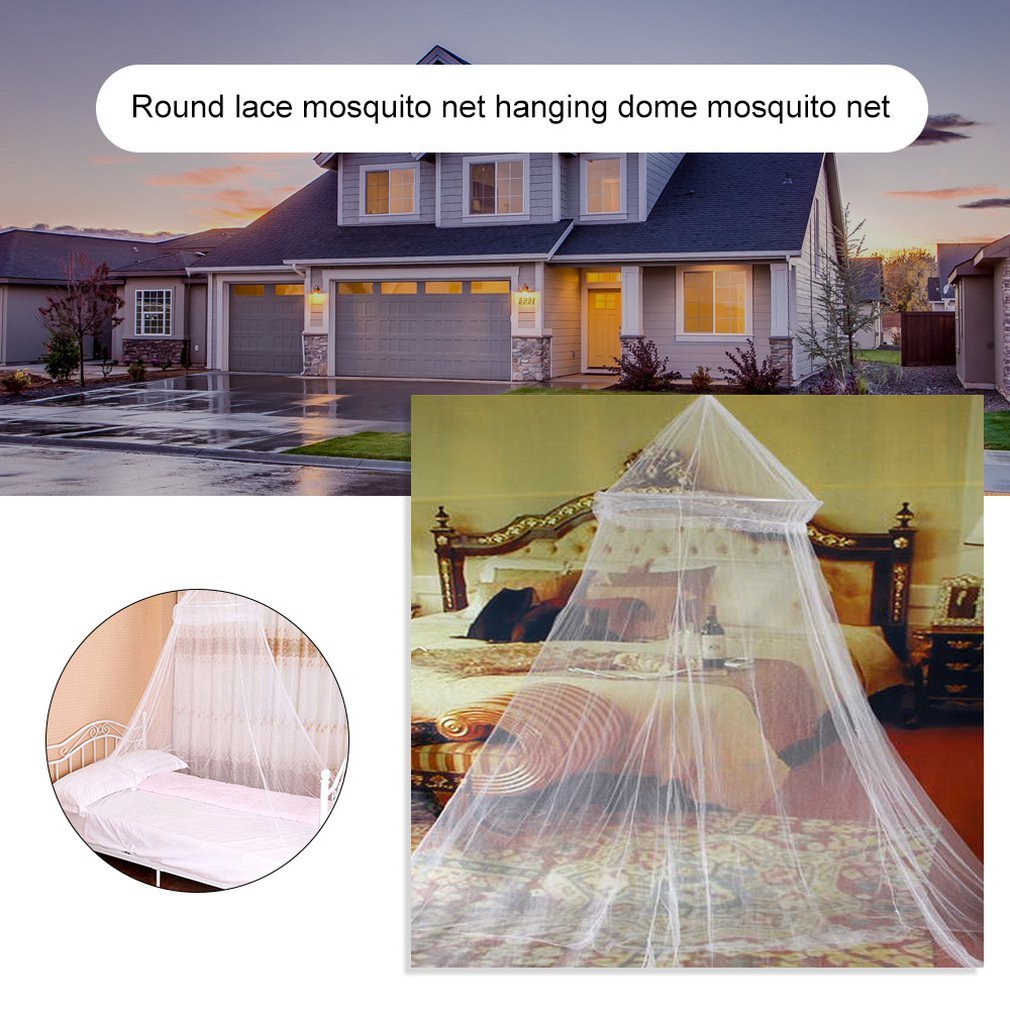 Summer Klamboe Round Edge Curtain Muggen Tent Anti Mosquito Insect Fly Bug Curtains Malla De Mosquito Home Deco