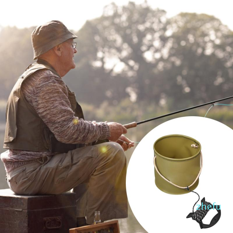 Colors Fishing Bucket Foldable EVA Outdoor Live Fish Water Storage Waterproof Portable Accessories