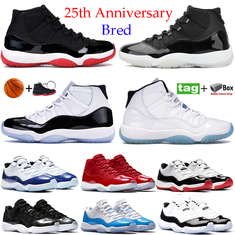 High 25th Anniversary men women 11s 11 basketball shoes low concord 45 bred legend blue Snake Navy space jam sneakers running trainers, Dubble wrap packaging
High 25th Anniversary men women 11s 11 basketball shoes low concord 45 bred legend blue Snake Navy space jam sneakers running trainers, Dubble wrap packaging