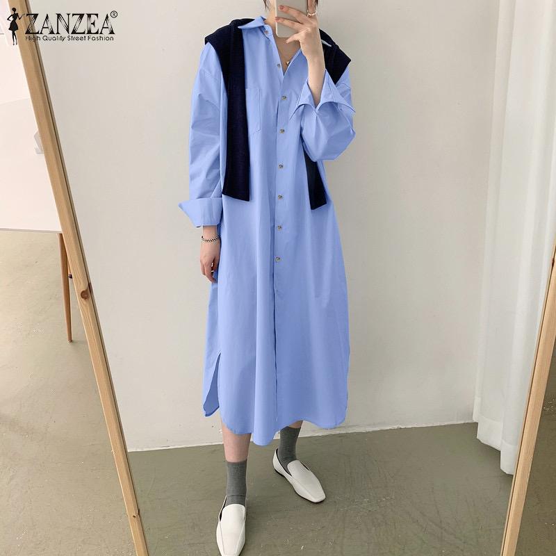 Casual Dresses ZANZEA Autumn Long Sleeve Fashion Women Shirt Dress Holiday Work Baggy Solid Buttons Up Robe Bohemian Lapel Vestidos, Black;gray
Casual Dresses ZANZEA Autumn Long Sleeve Fashion Women Shirt Dress Holiday Work Baggy Solid Buttons Up Robe Bohemian Lapel Vestidos, Black;gray