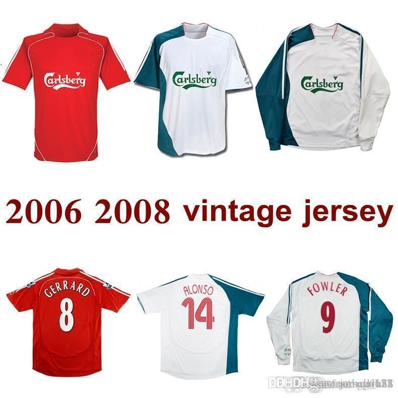 2006 2008 Gerrard Fowler ALONSO KUYT Riise retro soccer jersey home away 2007 CARRAGHER Mascherano vintage classic football shirt, Black
2006 2008 Gerrard Fowler ALONSO KUYT Riise retro soccer jersey home away 2007 CARRAGHER Mascherano vintage classic football shirt, Black