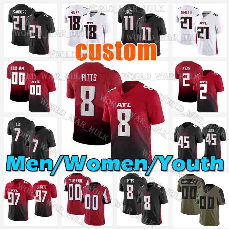 8 Kyle Pitts Jersey 2 Matt Ryan 18 Ridley Atlanta''Falcons''Football Younghoe Koo Deion Sanders Jones Cordarrelle Patter, Black;red
8 Kyle Pitts Jersey 2 Matt Ryan 18 Ridley Atlanta''Falcons''Football Younghoe Koo Deion Sanders Jones Cordarrelle Patter, Black;red