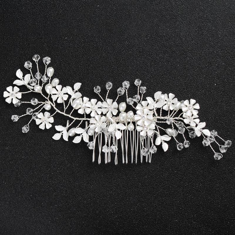 Hair Clips & Barrettes Trendy White Flower Comb Bridal Prom Wedding Accessories Rhinestone Women Bride Head Jewelry
Hair Clips & Barrettes Trendy White Flower Comb Bridal Prom Wedding Accessories Rhinestone Women Bride Head Jewelry