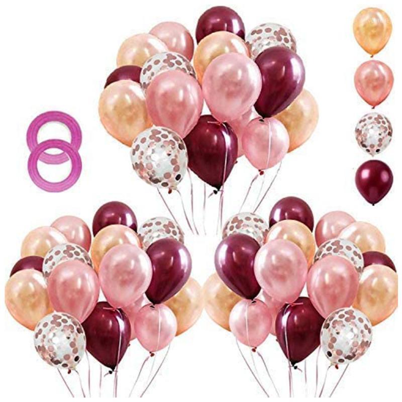 Party Decoration 62-Piece Rose Gold Wine Red Confetti Balloon Set With Ribbon Suitable For Wedding Birthday Background
Party Decoration 62-Piece Rose Gold Wine Red Confetti Balloon Set With Ribbon Suitable For Wedding Birthday Background