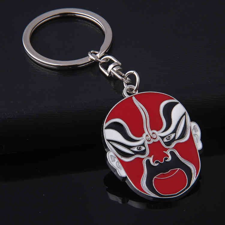 Key Rings Chinese Style Peking Opera Quintessence Facial Makeup Chain Mask Creative Personality Pendant