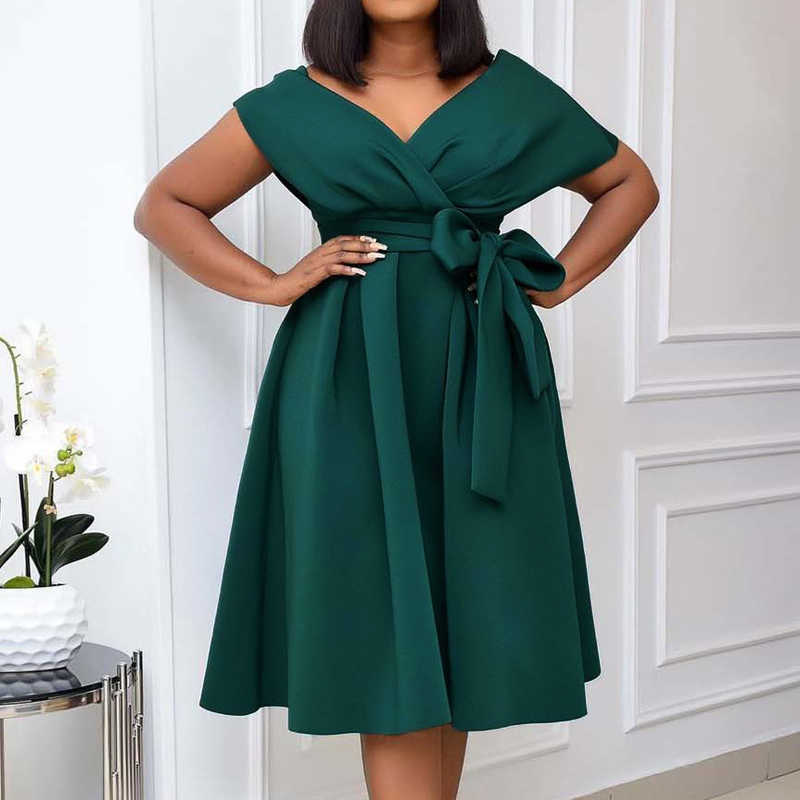 High Quality Women Dress Bow Elegant Wedding Party Dresses For Women Summer Plus Size Women Clothing S-XXXL Femme Vestidos 210630