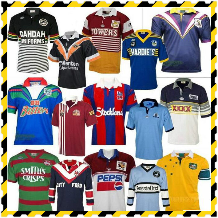 RETRO RUGBY JERSEY Penrith Panthers Australia Sydney Roosters St George Illawarra Melbourne Storms Warriors Knights Queensland Cowboys, Black;gray
RETRO RUGBY JERSEY Penrith Panthers Australia Sydney Roosters St George Illawarra Melbourne Storms Warriors Knights Queensland Cowboys, Black;gray