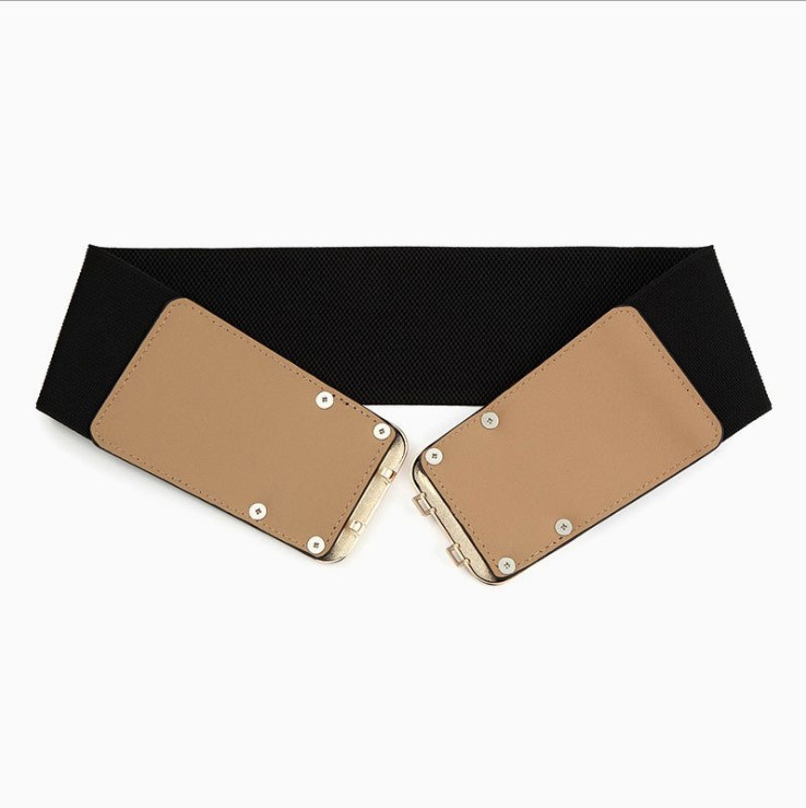 Elastic Belt for Woman Fashion D Letter Design Widen Belts Genuine Cowhide 3 Color High Quality