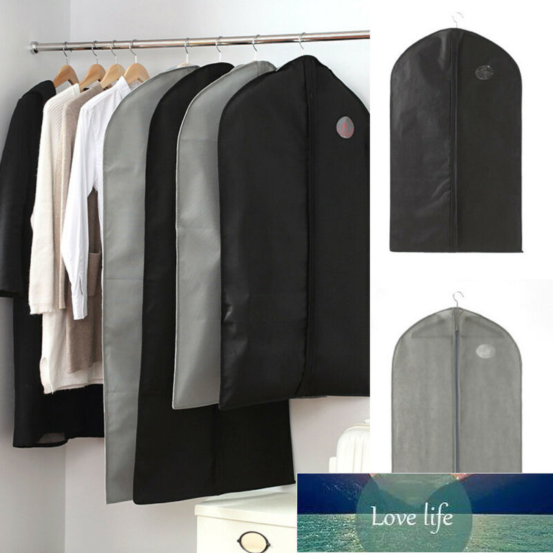 Hanging Clothing Covers Solid Suit Bag Moth Proof Garment Bags Breathable Zipper Dust Cover Storage Bags for Suit Dance Clothes Factory price expert d