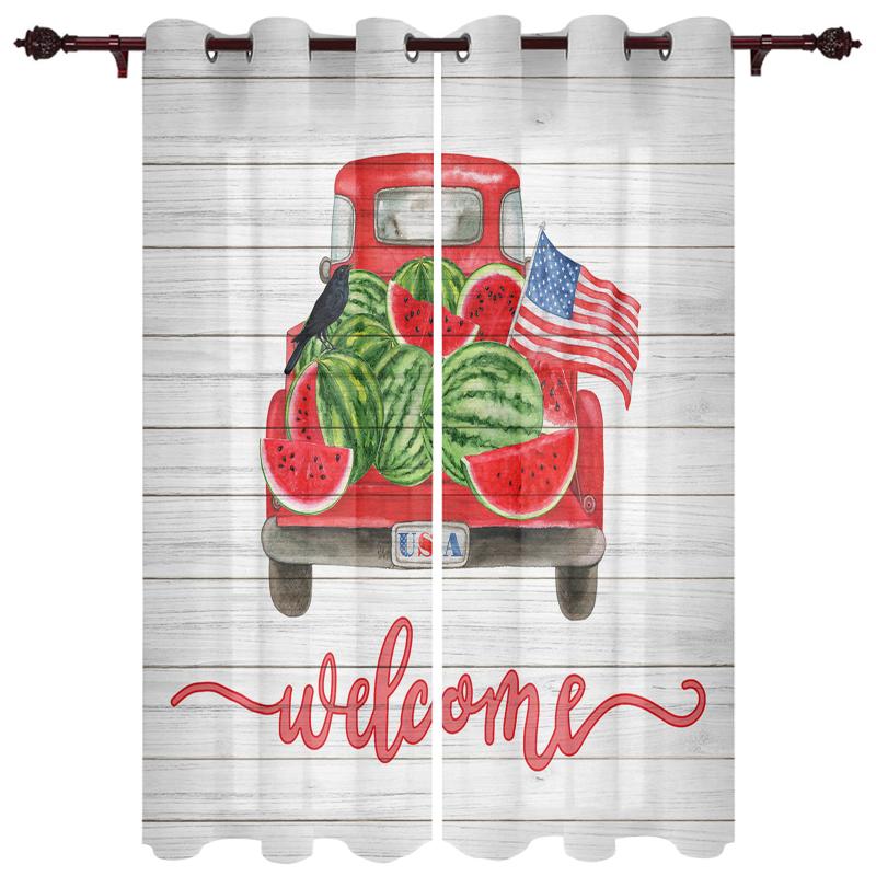 Luxury Modern Window Curtains Flag Day Car Watermelon Bedroom Living Room Dining Decoration Translucent Beautiful Curtain & Drapes
Luxury Modern Window Curtains Flag Day Car Watermelon Bedroom Living Room Dining Decoration Translucent Beautiful Curtain & Drapes