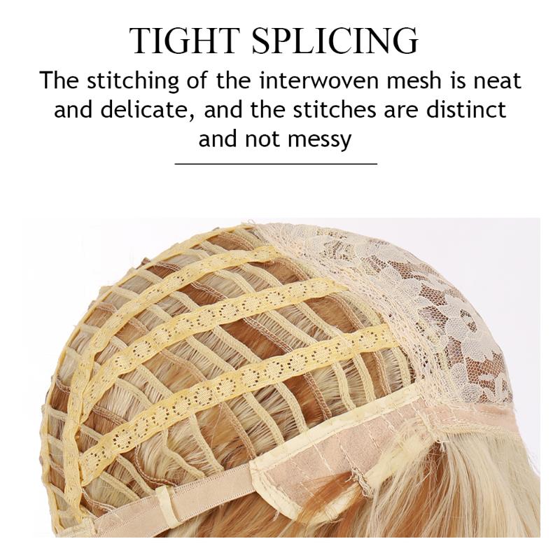 Synthetic Wigs LVHAN Long Big Wave Light Brown Ladies Wig Water Heat-resistant Fashion Hair