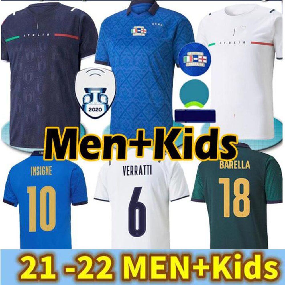 Italy 2021 Soccer Jersey Home Away Jorginho El Shaarawy Bonucci Insigne Bernardeschi Italy Adult Men + Kit Kit Football Shirts, 20/21 home+patch
Italy 2021 Soccer Jersey Home Away Jorginho El Shaarawy Bonucci Insigne Bernardeschi Italy Adult Men + Kit Kit Football Shirts, 20/21 home+patch