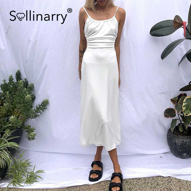 Sollinarry Fashion bandage straps women' dress summer High street sleeveless solid ladies dresses A-Line backless vestidos 210709, White
Sollinarry Fashion bandage straps women' dress summer High street sleeveless solid ladies dresses A-Line backless vestidos 210709, White