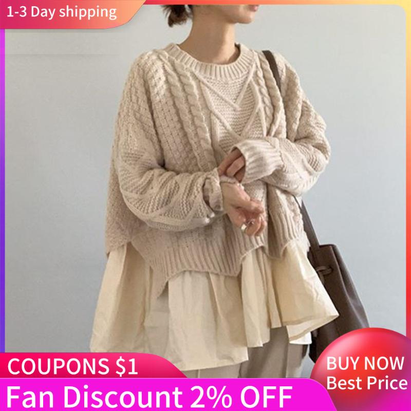 Women's Sweaters Sweater Fall/winter 2021 Style Round Neck Pullover Regular Loose Trendy Casual Student Daily Outer Wear Japanese, Beige
Women's Sweaters Sweater Fall/winter 2021 Style Round Neck Pullover Regular Loose Trendy Casual Student Daily Outer Wear Japanese, Beige