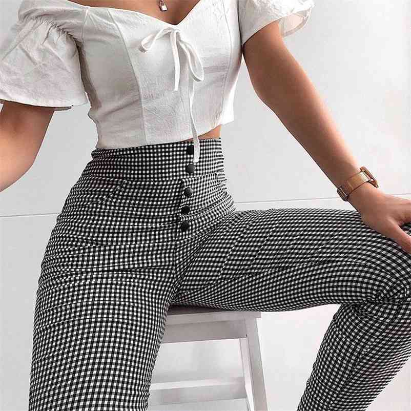 High Waist Plaid Womens Leggings Pants Autumn Elegant Single Breasted Female Trousers Casual Streetwear Lady Pencil 210524, Black
High Waist Plaid Womens Leggings Pants Autumn Elegant Single Breasted Female Trousers Casual Streetwear Lady Pencil 210524, Black