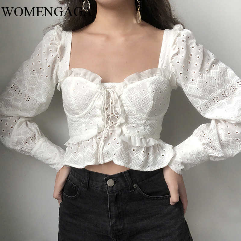Women Eyelet Embroidered Lace Up Front Blouse with Long Puff Sleeve Vintage Sweetheart Neck tops C8F2 210603, White
Women Eyelet Embroidered Lace Up Front Blouse with Long Puff Sleeve Vintage Sweetheart Neck tops C8F2 210603, White