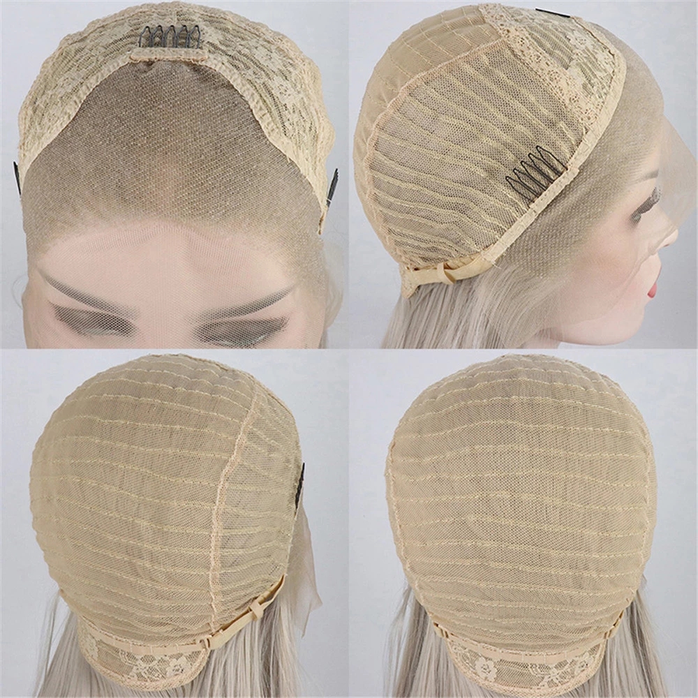 613 Honey Blonde 13x4 Kinky Curly Lace Frontal Synthetic Wigs For American Black Women 250% Density With Baby Hair