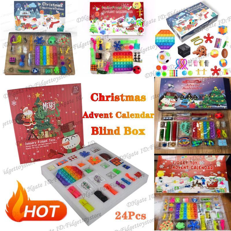Fidget Toys Christmas Advent Calendar Blind Box for Girls Boys Kids Adults Surprise Relief Stress Count Down Holiday Party Customize Gifts 24Pcs
Fidget Toys Christmas Advent Calendar Blind Box for Girls Boys Kids Adults Surprise Relief Stress Count Down Holiday Party Customize Gifts 24Pcs