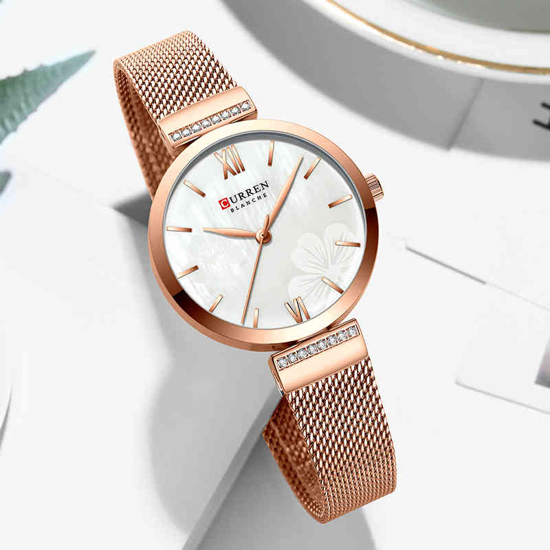 CURREN Women Watch Dress Simple Quartz Watches Ladies Wristwatch Charming Bracelet Stainless Steel Girl Clock Relogios Feminino 210517, Gold white
CURREN Women Watch Dress Simple Quartz Watches Ladies Wristwatch Charming Bracelet Stainless Steel Girl Clock Relogios Feminino 210517, Gold white