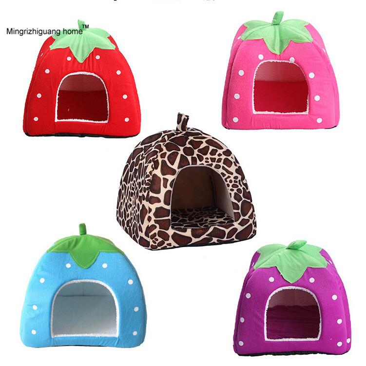 Pet Cat House Foldable Soft Winter Leopard Dog Bed Strawberry Cave Cute Kennel Nest Fleece OZ 001 Kennels & Pens
Pet Cat House Foldable Soft Winter Leopard Dog Bed Strawberry Cave Cute Kennel Nest Fleece OZ 001 Kennels & Pens