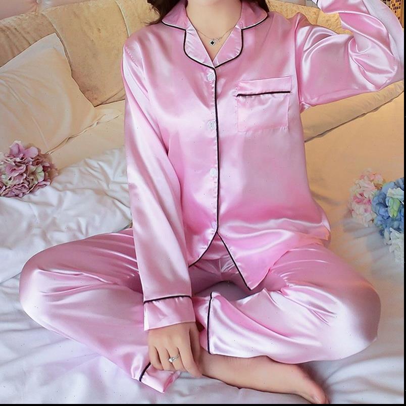 autumn silk satin pajamas pyjamas womens sleepwears set long sleeve pijama suit sleep two piece loungewear plus size, Black;red
autumn silk satin pajamas pyjamas womens sleepwears set long sleeve pijama suit sleep two piece loungewear plus size, Black;red