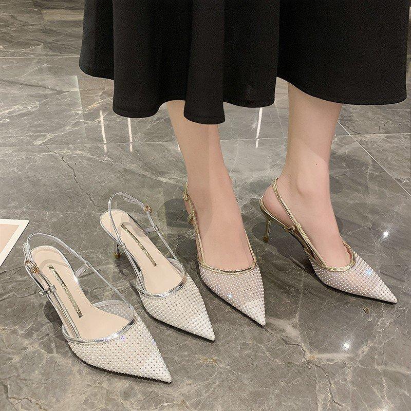 Sandals 2021 Fashion Summer Pointed Toe Women Jewelry Rhinestone Back Strap Single Shoes Zapatos De Mujer, Silver
Sandals 2021 Fashion Summer Pointed Toe Women Jewelry Rhinestone Back Strap Single Shoes Zapatos De Mujer, Silver