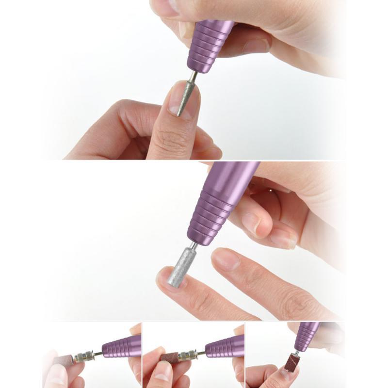 Nail Drill & Accessories Portable Electric Machine Professional 20000 RPM USB Pedicure Drills Handpiece Grinder Polishing Tools Set