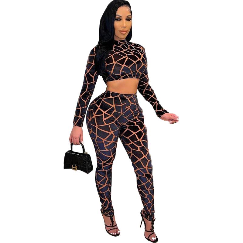 Women's Two Piece Pants Sexy Autumn Women Long Sleeve O-Neck Crop Tops+Slim Pencil Print Sets Casual Party Clubwear Outfits, White
Women's Two Piece Pants Sexy Autumn Women Long Sleeve O-Neck Crop Tops+Slim Pencil Print Sets Casual Party Clubwear Outfits, White