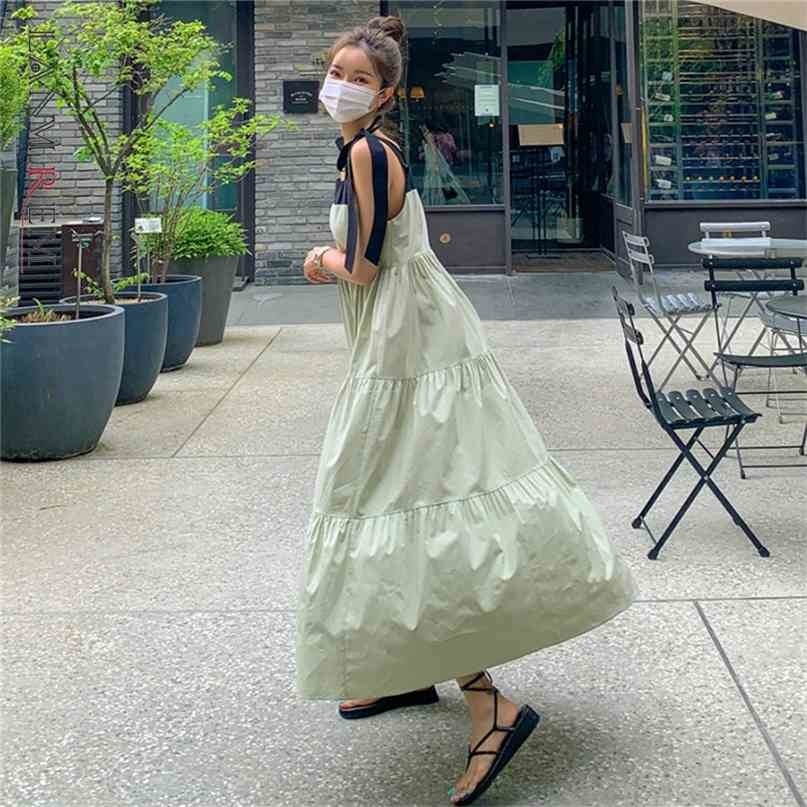 Casual Midi Dress Bowknot Suspender Korean Temperament Loose Fit Fashion Summer Women' 2P1665 210526, Light green
Casual Midi Dress Bowknot Suspender Korean Temperament Loose Fit Fashion Summer Women' 2P1665 210526, Light green